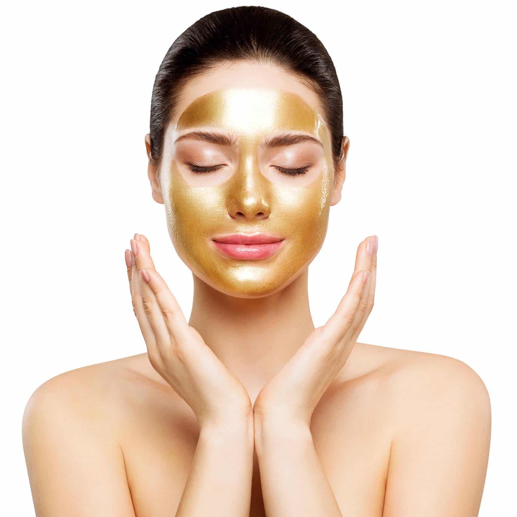 cosmétique insolite pierre précieuse masque beauté or