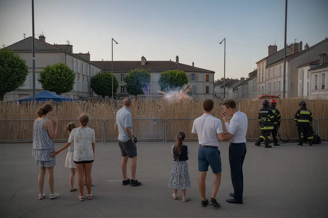 Commune française remplaçant un feu d’artifice par un concert