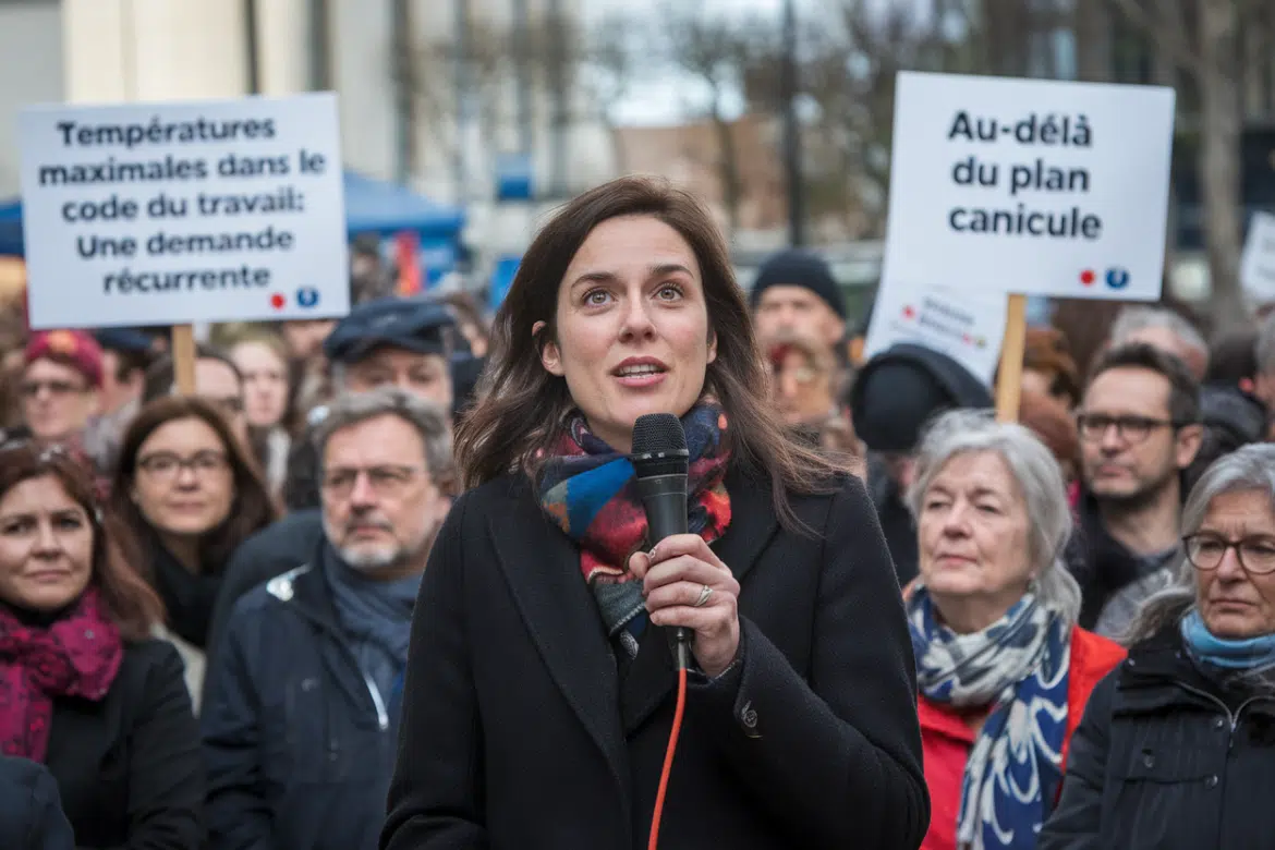 Températures maximales dans le Code du travail: une demande récurrente: Au-delà du plan canicule, Sophie Binet défend l'idée d'inscrire des températures maximales de travail dans le Code du travail, selon les propos rapportés par franceinfo. L'enjeu est de fixer un repère - illustration