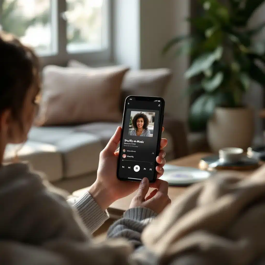 Messagerie intégrée Spotify